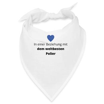 In Beziehung mit dem weltbesten Polier - Bandana - Weiß - Vorne