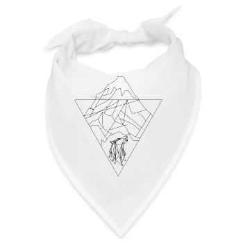 Mount Wolf - Bandana - Weiß - Vorne