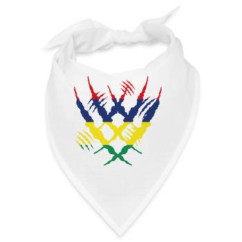 Claw Klaue worn risse riss x heimat stolz Mauritiu - Bandana - Weiß - Vorne
