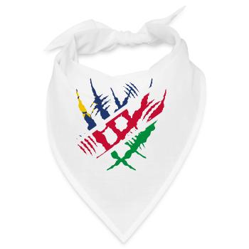 Claw Klaue worn risse riss x heimat stolz Namibia - Bandana - Weiß - Vorne