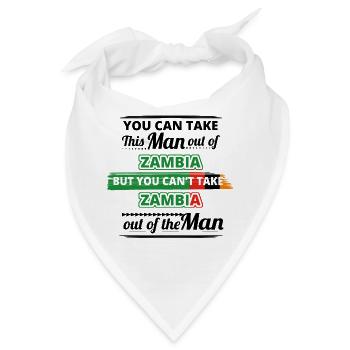 Geschenk aus Ghetto 01 liebe herkunft mann ZAMBIA - Bandana - Weiß - Vorne