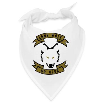 Lone Wolf - Kein Verein - Bandana - Weiß - Vorne