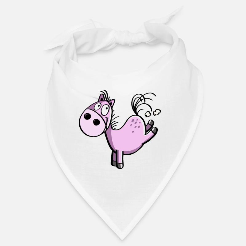 Witziges buckelndes Cartoon Pferd - Springpferd Bandana