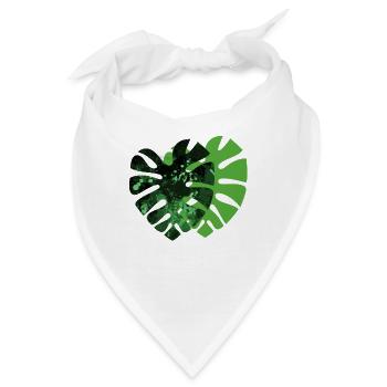 Monstera-Pflanze - Bandana - Weiß - Vorne
