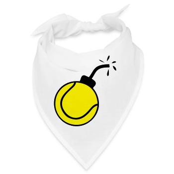 Bombe Ball tennis1 - Bandana - Weiß - Vorne