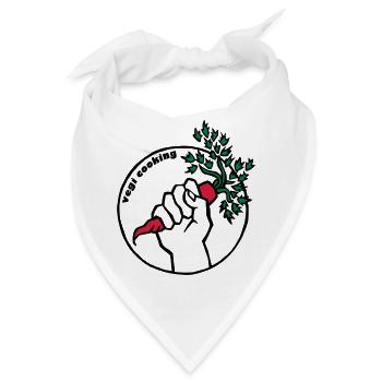 Vegan - Bandana - Weiß - Vorne