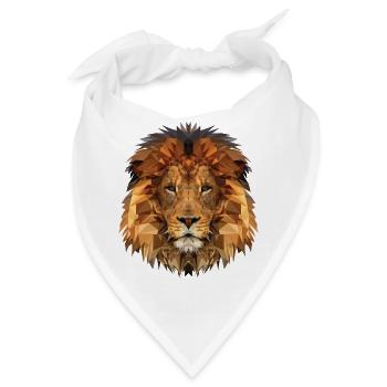 Löwenmähne - Bandana - Weiß - Vorne