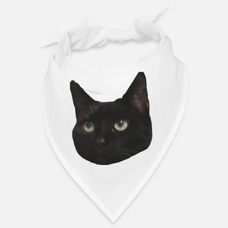 Tête de chat noir Bandana