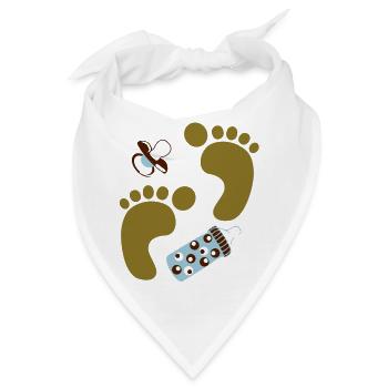 baby shower - Bandana - Weiß - Vorne