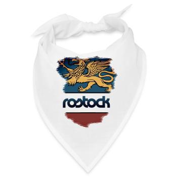 Rostock Wappen - Bandana - Weiß - Vorne