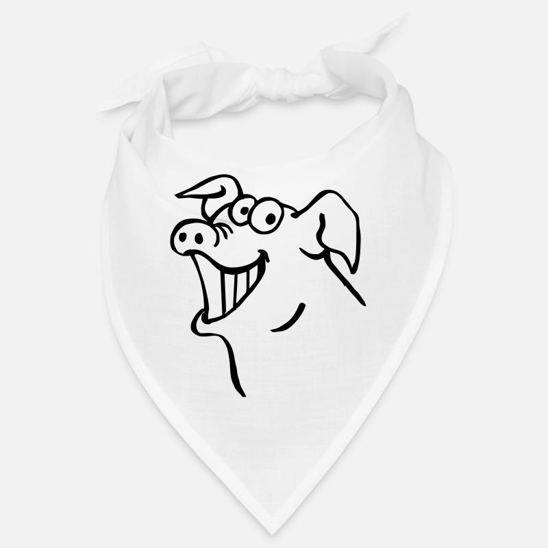 Schwein lacht Bandana
