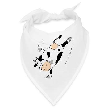 Mooviestars - Breakdancing Cow - Bandana - Weiß - Vorne