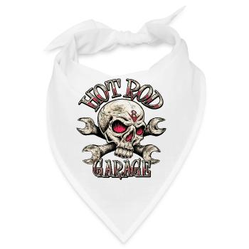 Hot Rod Garage V8 - Bandana - Weiß - Vorne