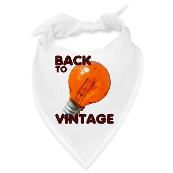 Back to Vintage Glühlampe - Bandana - Weiß - Vorne