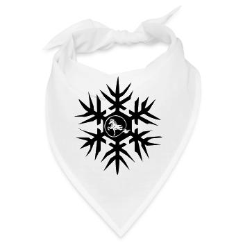 Islandpferd im Eiskristall Winterisi - Bandana - Weiß - Vorne