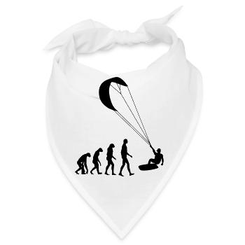 Kitesurfen / Kitesurfer / Kiteboarden / Kitesurf - Bandana - Weiß - Vorne