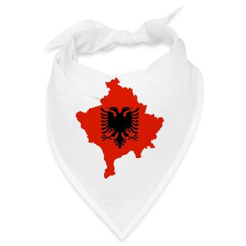 Kosovo Albanian - Bandana - Weiß - Vorne