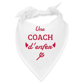 Coach / Coaching / Trainer / Sport - Bandana - Weiß - Vorne