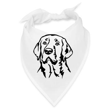 Broholmer Kopf - Bandana - Weiß - Vorne