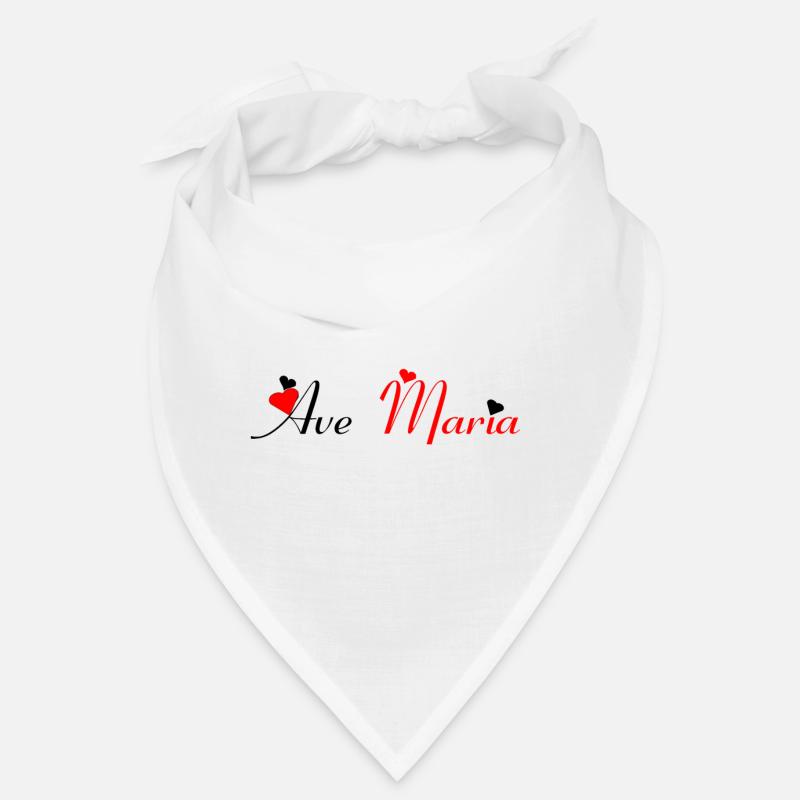 Ave Maria - Bandana - white