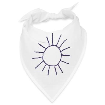 Sonne schlechtes Design 22 - Bandana - Weiß - Vorne