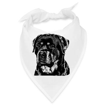 Rottweiler Hundesport Wachhund Kampfhund Hunde - Bandana - Weiß - Vorne