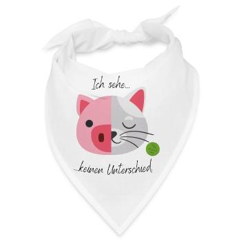 Ich sehe keinen Unterschied 1 - Bandana - Weiß - Vorne