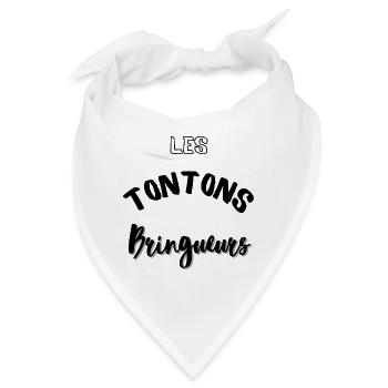 Die Tontons- Under-Helfer! 🍻🥂🥃🍾 - Bandana - Weiß - Vorne