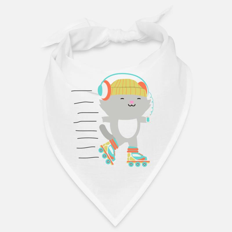Rollschuh Mieze Katze Rollerskates Kätzchen Bandana