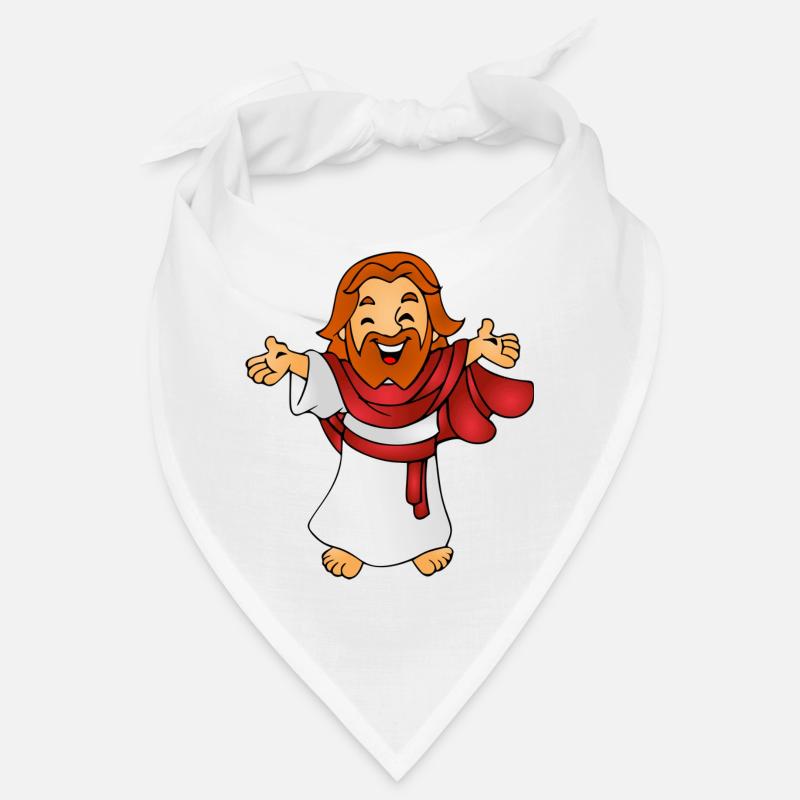 Jesus as a comic book gift gift idea Bandana