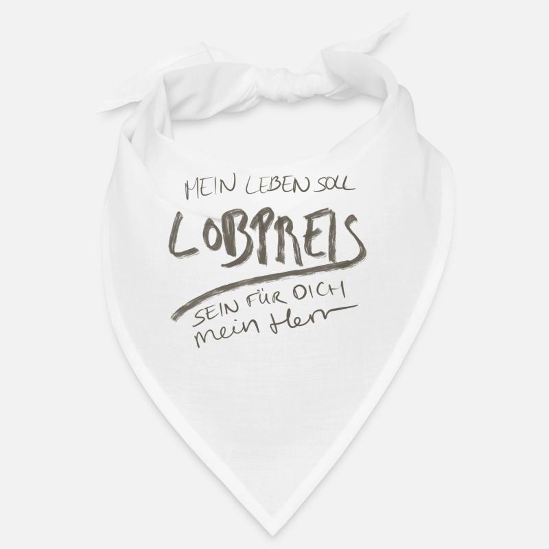 Lobpreis für den Herrn - Bandana - Weiß