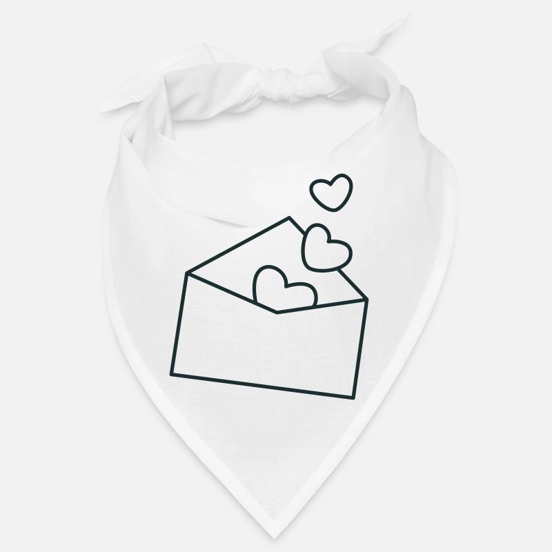 enveloppe avec des cœurs Bandana