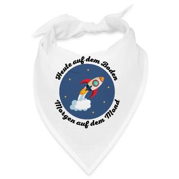 Kinder Rakete Kleinkind Spruch - Bandana - Weiß - Vorne
