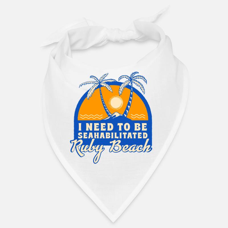 I Need To Be Seahabilitated Ruby Beach Summer Bandana