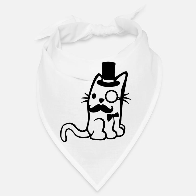 Glasses Monocle Mr. Cat Bandana