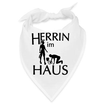 Frau die Herrin im Haus - Bandana - Weiß - Vorne