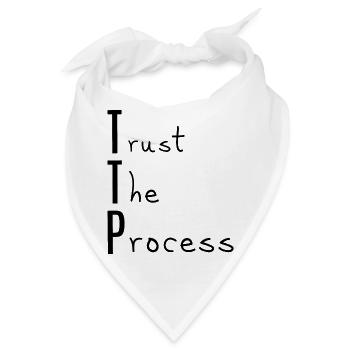 TTP, Vertrauen Sie dem Prozess - Bandana - Weiß - Vorne