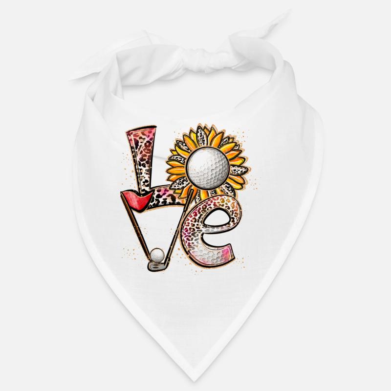 Love Golf Player Golfing Bandana