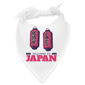 Willkommen in Japan - Bandana - Weiß - Vorne