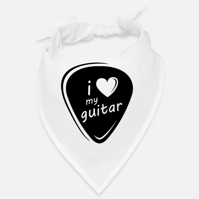 Guitar Plectrum Symbol Logo icon Graphic Heart Bandana