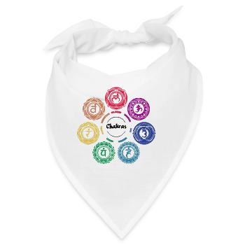Chakras - Bandana - Weiß - Vorne