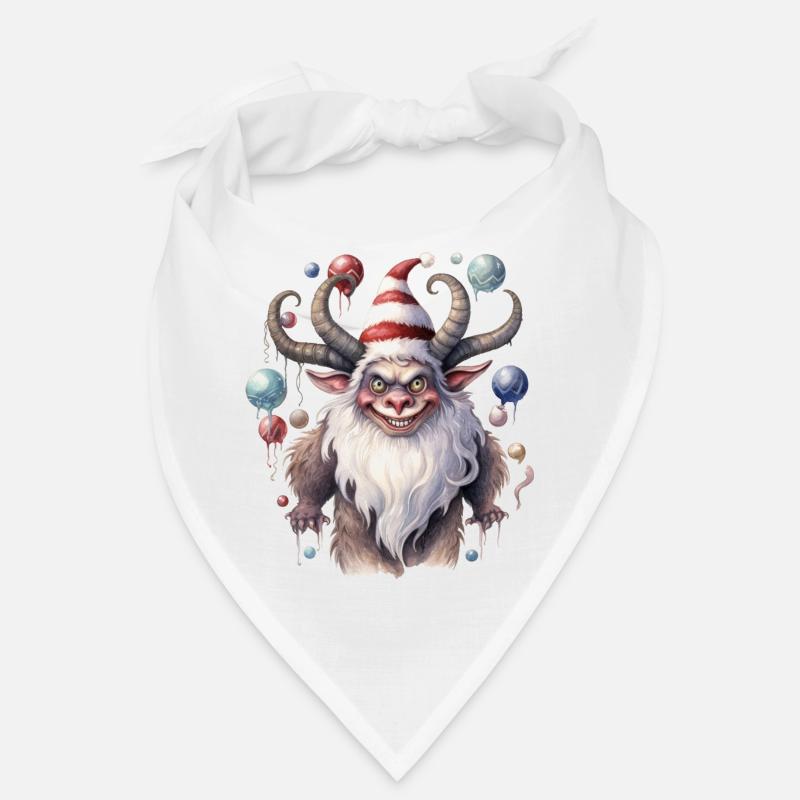 Krampus Wasserfarben Zeichnung Bandana