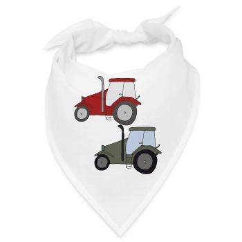 traktor treffen - Bandana - Weiß - Vorne