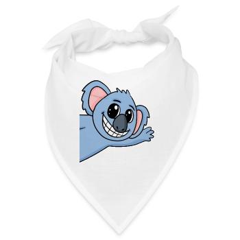 Koala Gruß Begrüßung Koalabär - Bandana - Weiß - Vorne