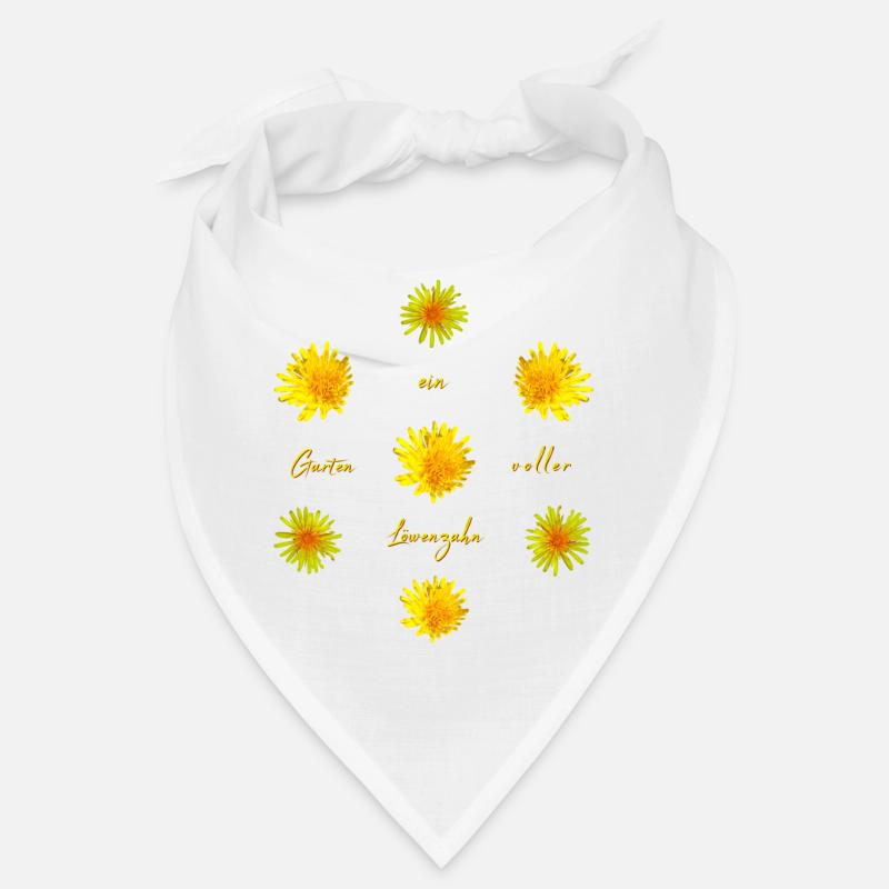 Löwenzahn Garten - Bandana - Weiß