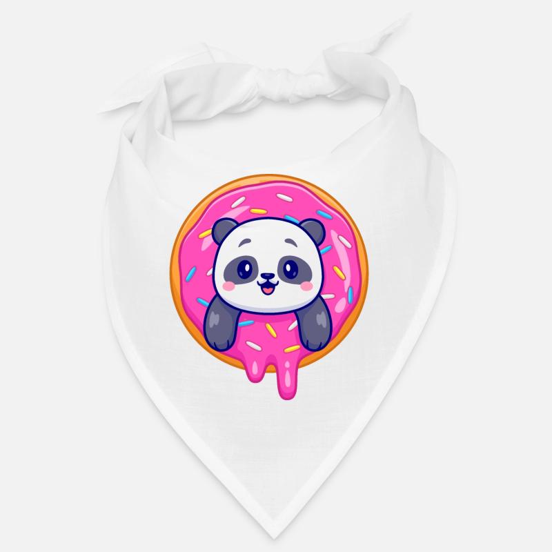 Mignon bébé panda et un joli dounate Bandana