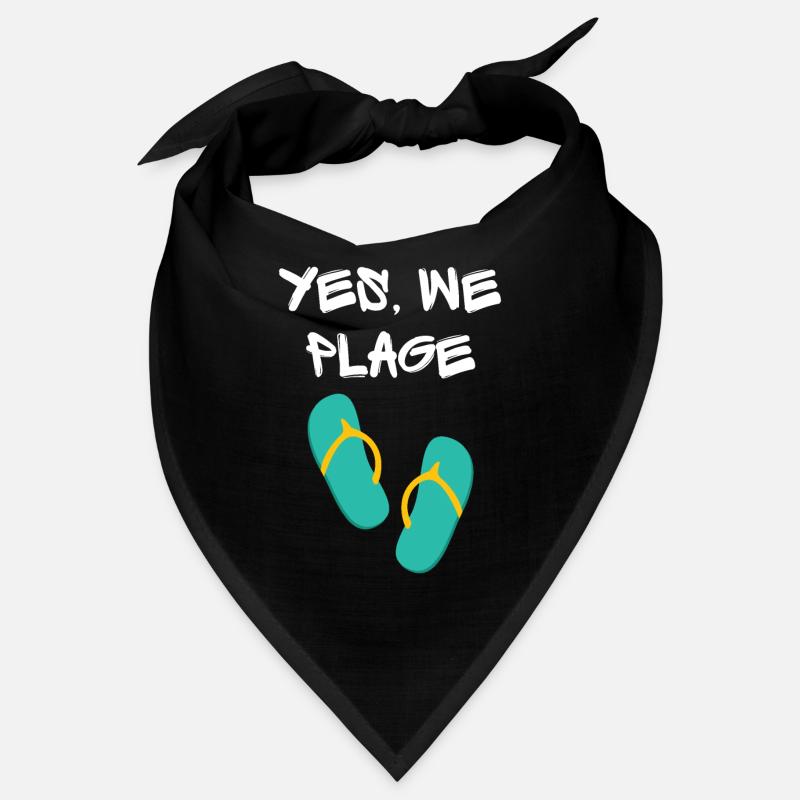 Yes we beach! Unique style original humor Bandana