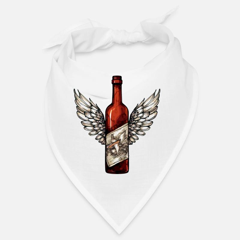 Bouteille de vin ailée n°2 Bandana