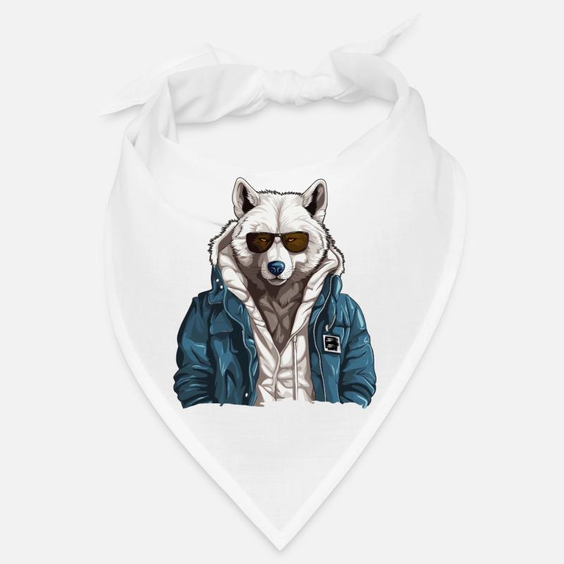 Street style polar wolf | Wolf lovers Bandana