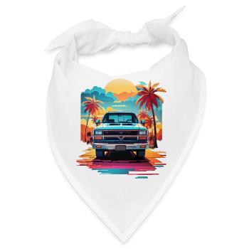Pick-up Truck - Bandana - Weiß - Vorne